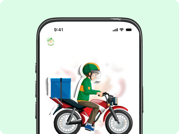Delivery Rider Illustration