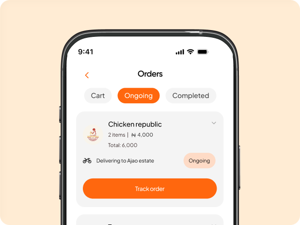 Customer App Interface